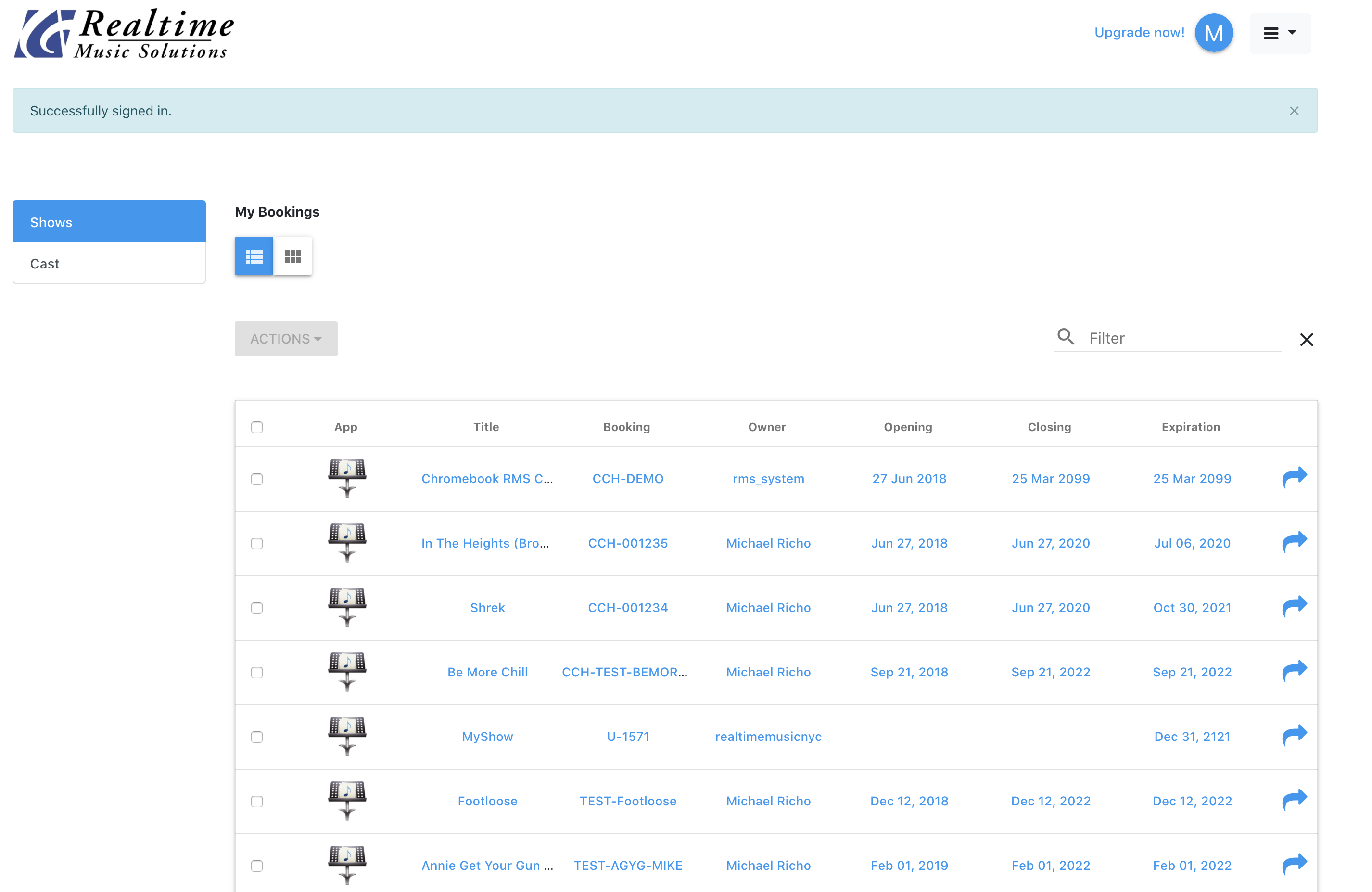 RMS Customer Account Portal